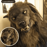 Realistische Werwolf-Maske für Halloween-Kostüme
