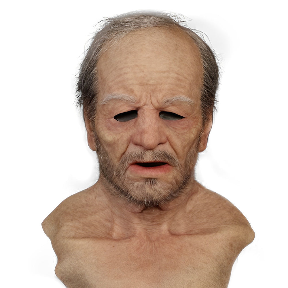 Realistische Alter-Mann-Maske als Kostüm-Zubehör