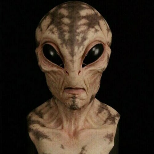 Realistische Alien-Maske – Halloween-Maske aus Latex und Silikon für Cosplay und Partys