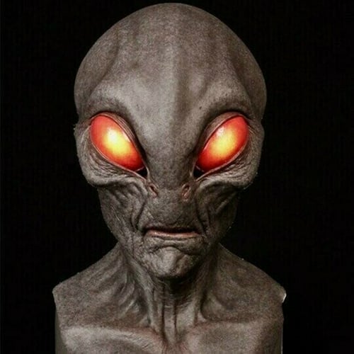 Realistische Alien-Maske – Halloween-Maske aus Latex und Silikon für Cosplay und Partys