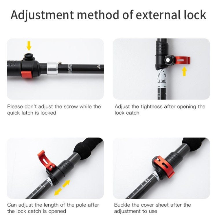 Extrem leichte Aluminium-Trekkingstöcke