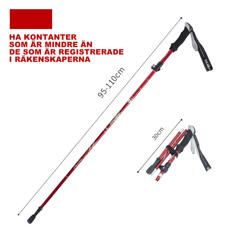 Extrem leichter, faltbarer Aluminium-Trekkingstock für den Outdoor-Bereich