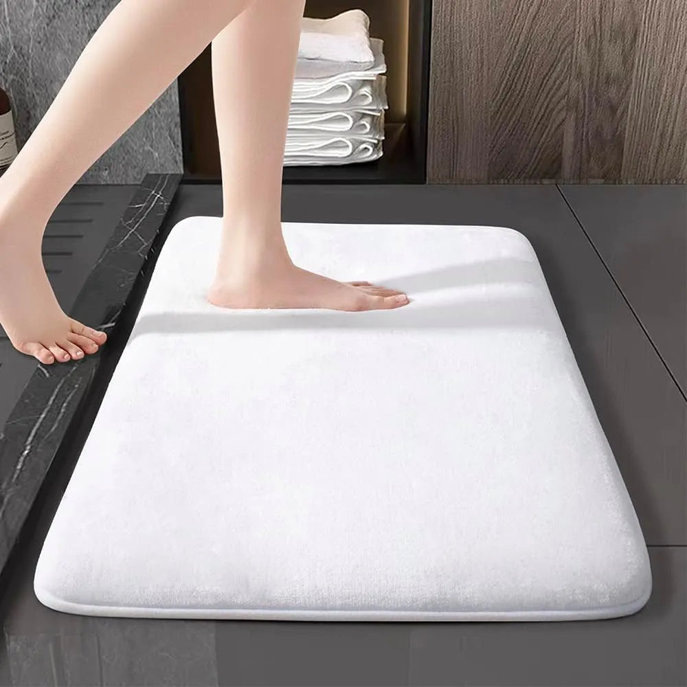 Extrem saugfähiger skandinavischer Badeteppich, super rutschfeste gepolsterte weiche Samt-Duschmatte für die Dusche