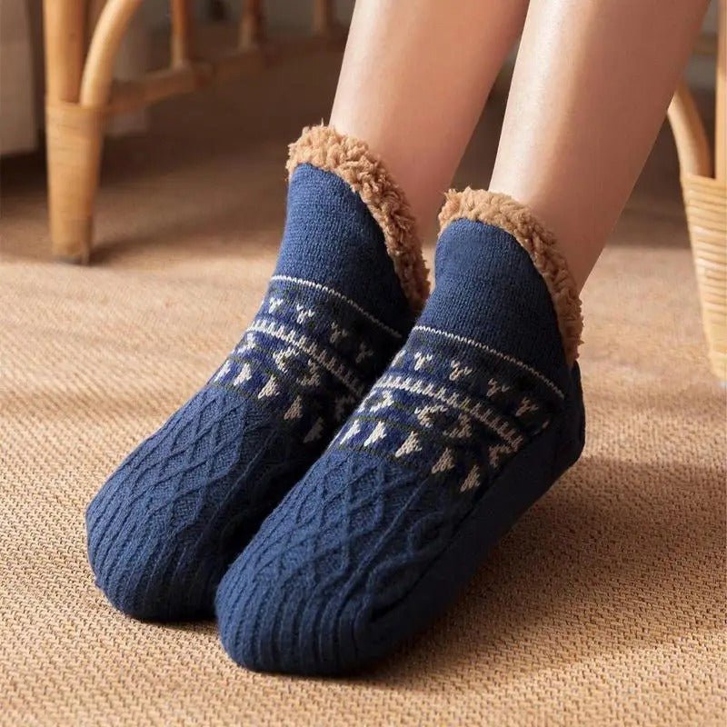 Extrem weiche rutschfeste Socken für warmen und bequemen Tragekomfort zu Hause