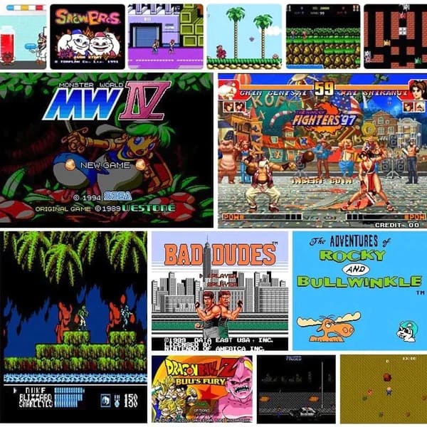 Retro Infinity Spielkonsole – Über 15 000 klassische Spiele, HDMI-Anschluss, mit kabellosen Controllern
