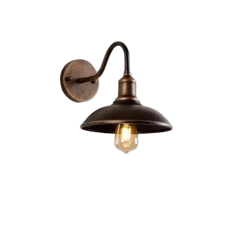 Retro LED Wandlampe mit E27 Fassung – Wasserdicht - Vintage-Stil - Schmiedeeisen - In mehreren Farben - Für Innen- und Aussenbereich