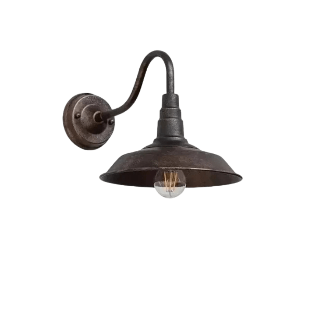 Retro LED Wandlampe mit E27 Fassung – Wasserdicht - Vintage-Stil - Schmiedeeisen - In mehreren Farben - Für Innen- und Aussenbereich