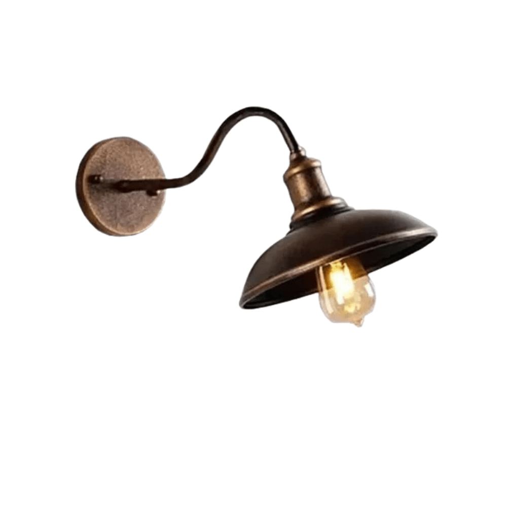 Retro LED Wandlampe mit E27 Fassung – Wasserdicht - Vintage-Stil - Schmiedeeisen - In mehreren Farben - Für Innen- und Aussenbereich