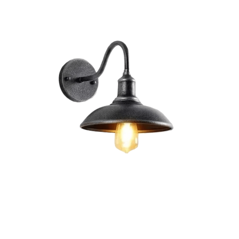 Retro LED Wandlampe mit E27 Fassung – Wasserdicht - Vintage-Stil - Schmiedeeisen - In mehreren Farben - Für Innen- und Aussenbereich