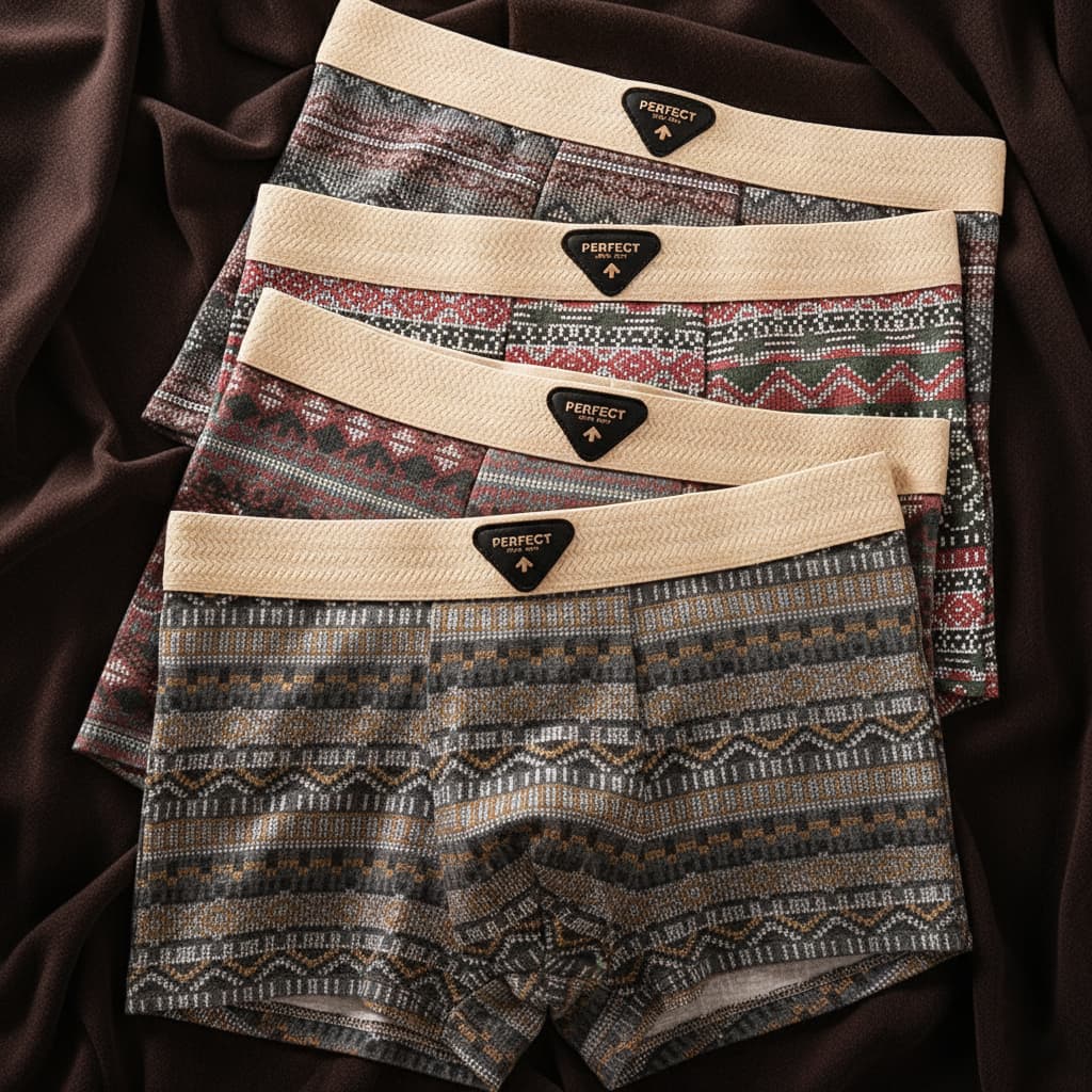 Retro Baumwoll-Boxershorts