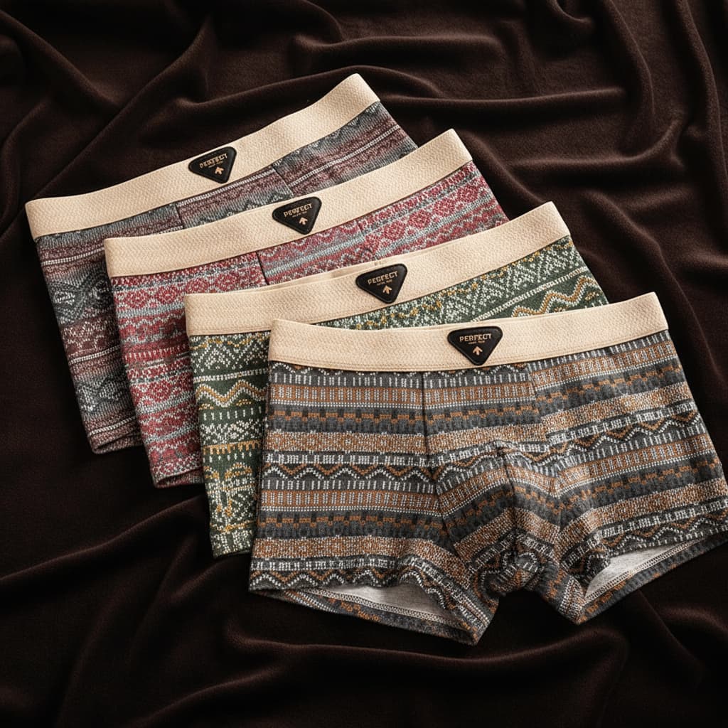 Retro Baumwoll-Boxershorts