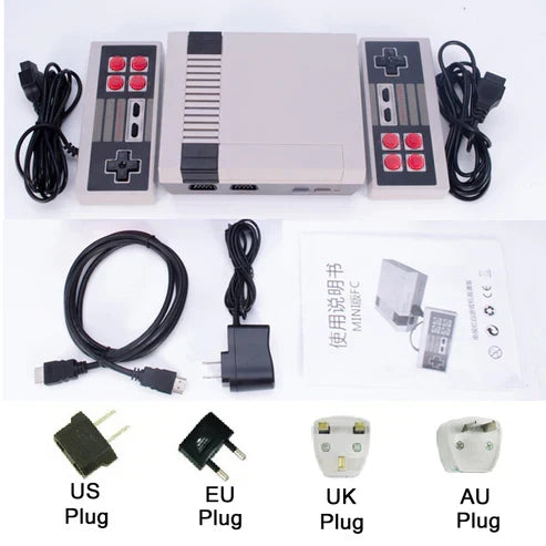 Retro-Spielkonsole mit 620 klassischen Spielen | Plug & Play