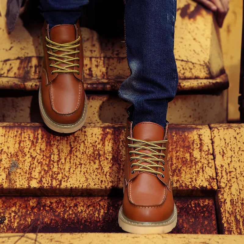 Retro Winterstiefel | Herren Winterschuhe für Herbst und Winter