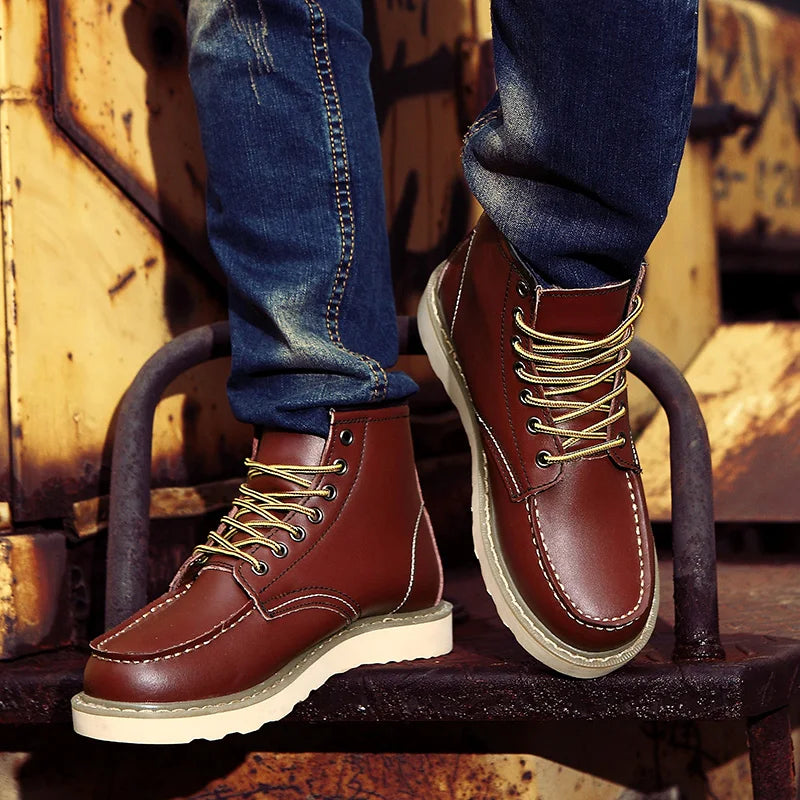 Retro Winterstiefel | Herren Winterschuhe für Herbst und Winter