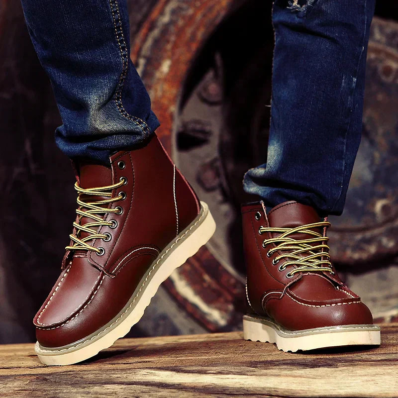 Retro Winterstiefel | Herren Winterschuhe für Herbst und Winter