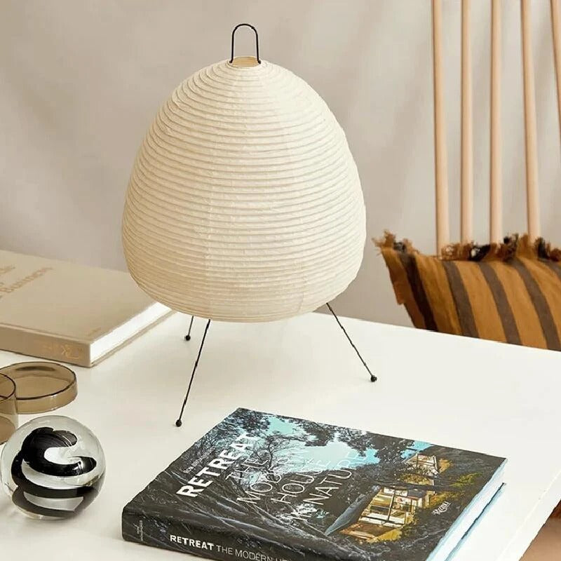 Reispapierlampe – Japanischer Minimalismus und friedliches Licht