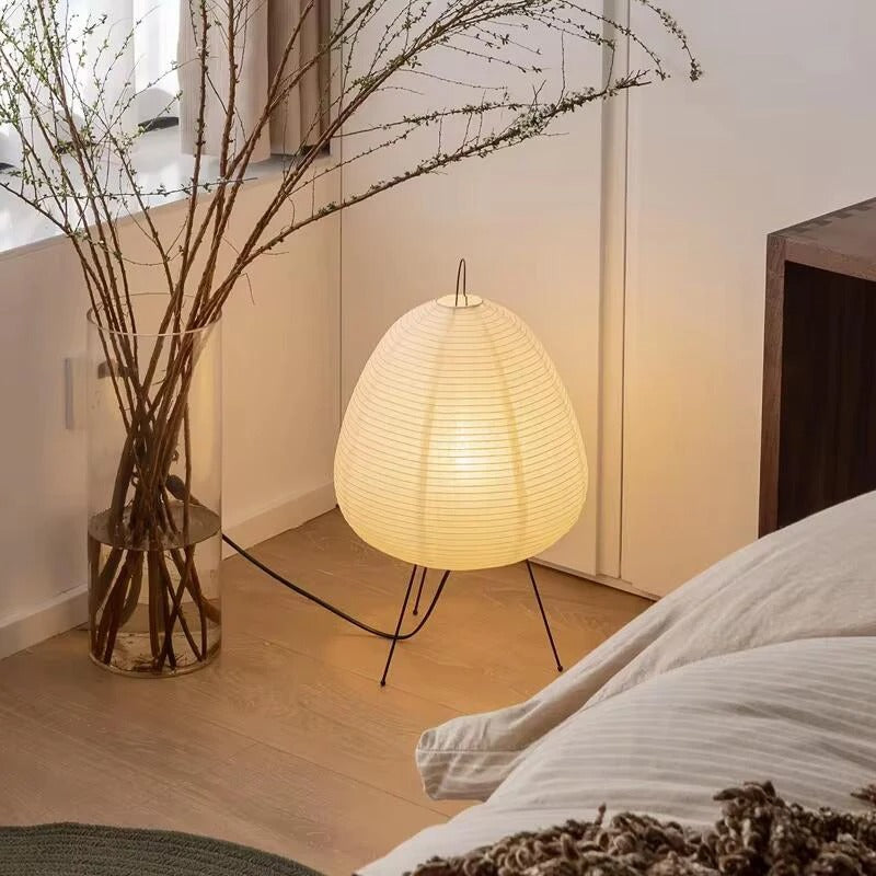 Reispapierlampe – Japanischer Minimalismus und friedliches Licht