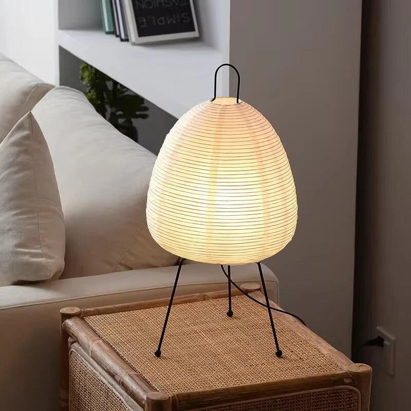 Reispapierlampe – Japanischer Minimalismus und friedliches Licht