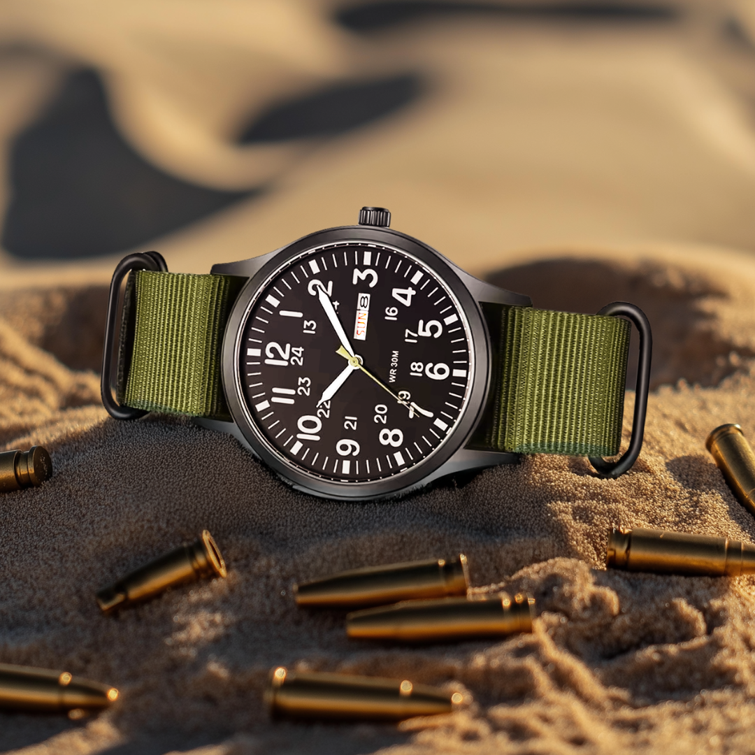 Robuste Herrenarmbanduhr für den Outdoor-Bereich