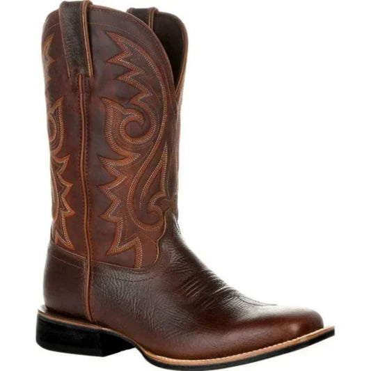 Robuster zuverlässiger warmer bequemer stilvoller eleganter modischer Herren-Cowboystiefel – wadenhohe Herrenschuhe