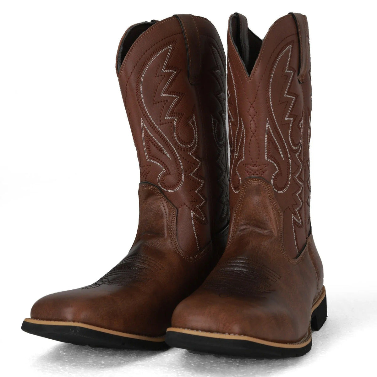 Robuster zuverlässiger warmer bequemer stilvoller eleganter modischer Herren-Cowboystiefel – wadenhohe Herrenschuhe