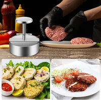 Edelstahl Hamburger-Presse | Perfekt für hausgemachte Patties