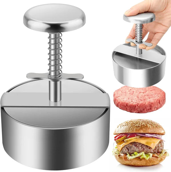 Edelstahl Hamburger-Presse | Perfekt für hausgemachte Patties