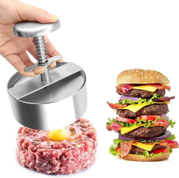 Edelstahl Hamburger-Presse | Perfekt für hausgemachte Patties