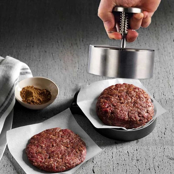 Edelstahl Hamburger-Presse | Perfekt für hausgemachte Patties