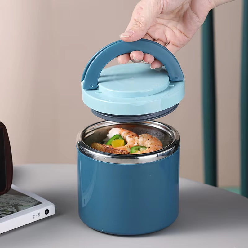 Thermo-Speisebehälter aus Edelstahl 630 ml oder 1000 ml – Auslaufsicher, doppelwandig, hält das Essen warm