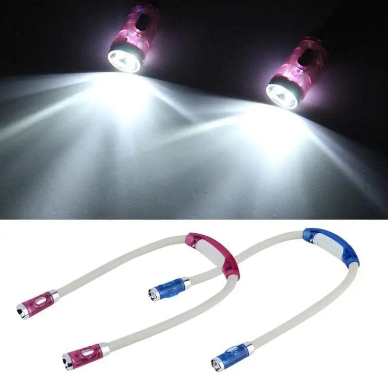 Flexible, freihändige Strick- und Häkellampe – LED-Nackenlampe für Handarbeiten und Lesen