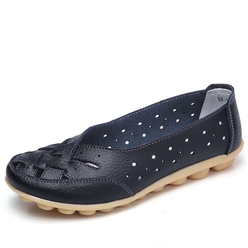 Flexibler, weich gepolsterter flacher Damenschuh