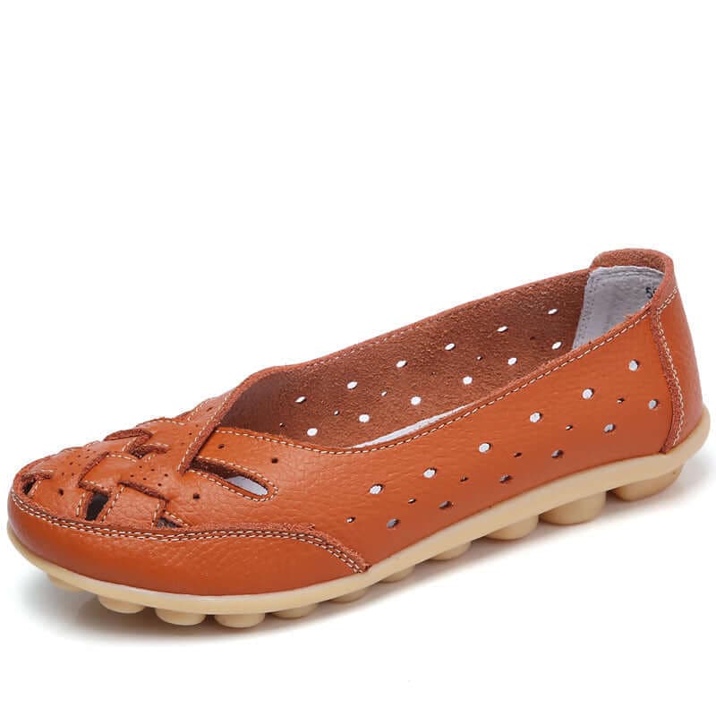 Flexibler, weich gepolsterter flacher Damenschuh