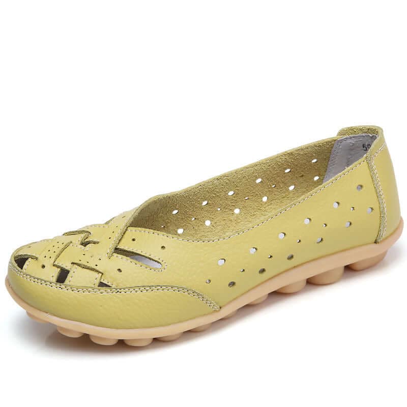 Flexibler, weich gepolsterter flacher Damenschuh
