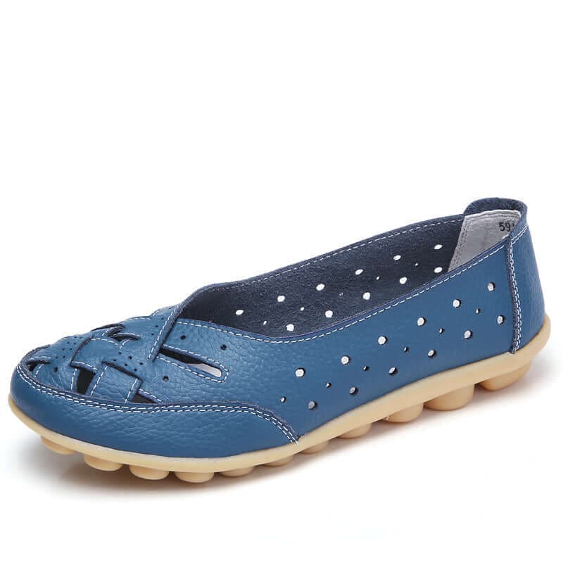 Flexibler, weich gepolsterter flacher Damenschuh