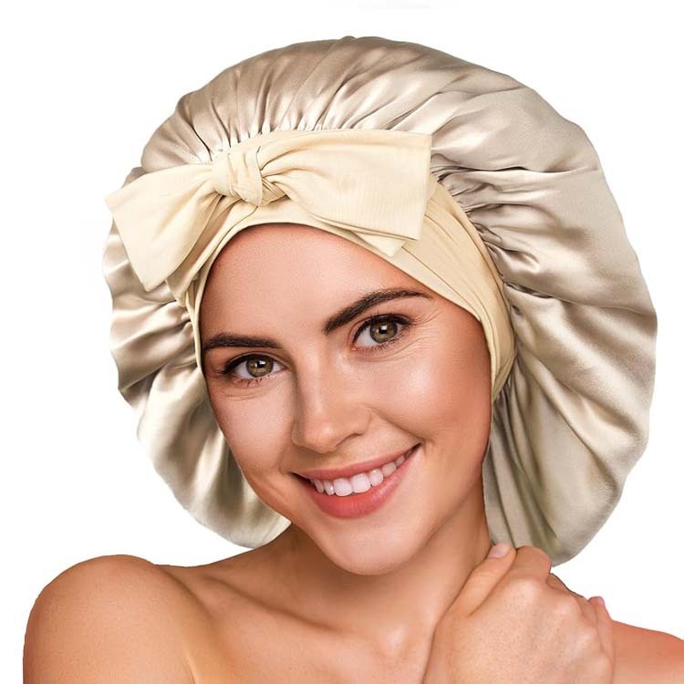 Seiden-Schlafmütze zum Schutz der Haare
