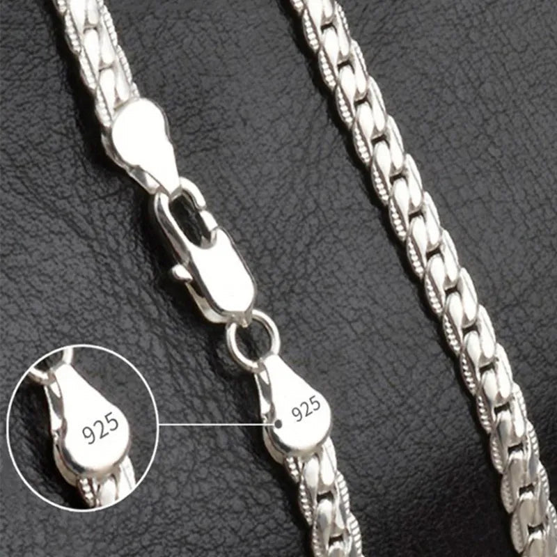 Silberne Glücks-Halskette aus 925er Silber für zeitlose Eleganz