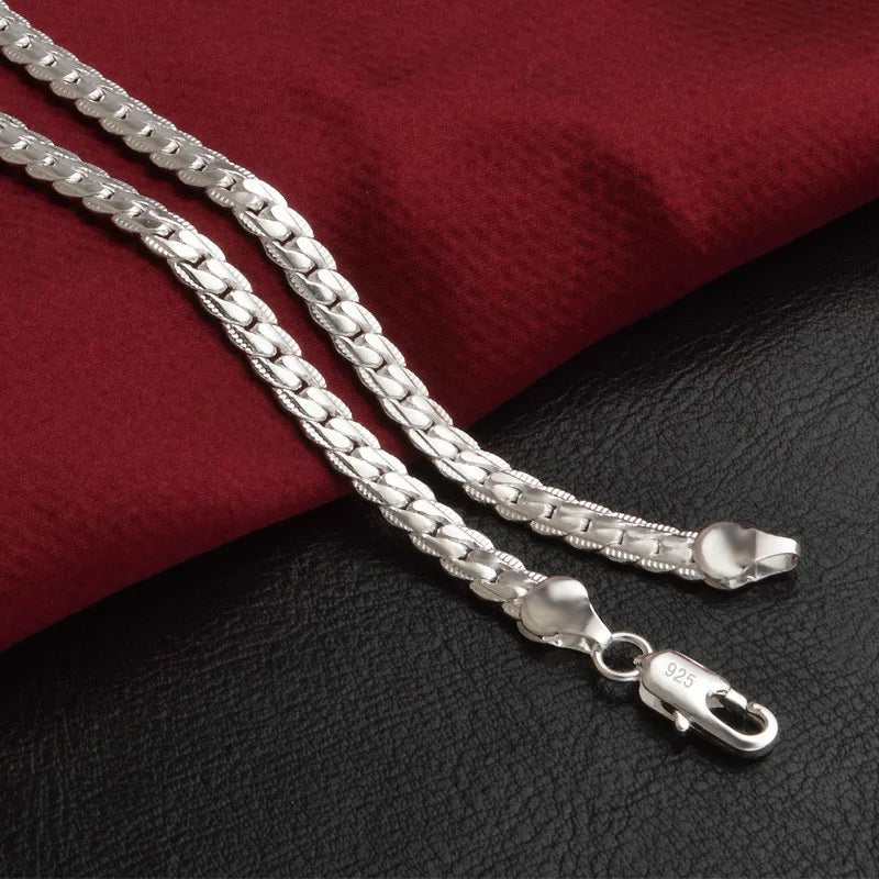 Silberne Glücks-Halskette aus 925er Silber für zeitlose Eleganz