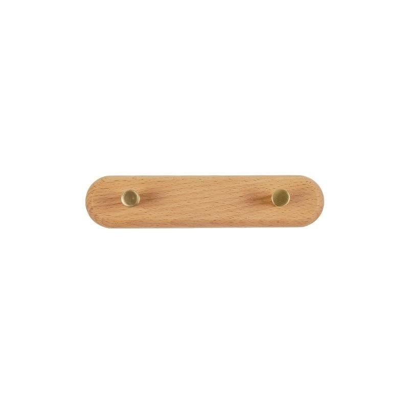 Skandinavische Wandgarderoben aus Naturholz und Messing