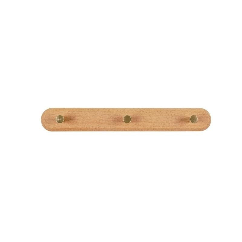 Skandinavische Wandgarderoben aus Naturholz und Messing