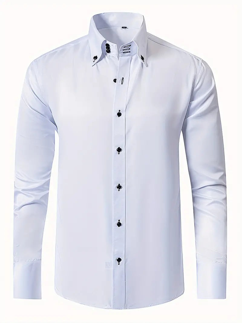 Slim-Fit-Button-down-Hemd für Herren