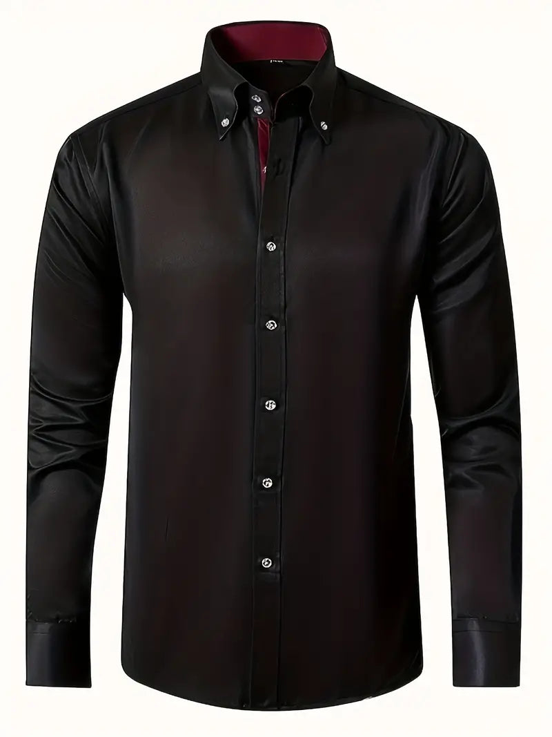 Slim-Fit-Button-down-Hemd für Herren