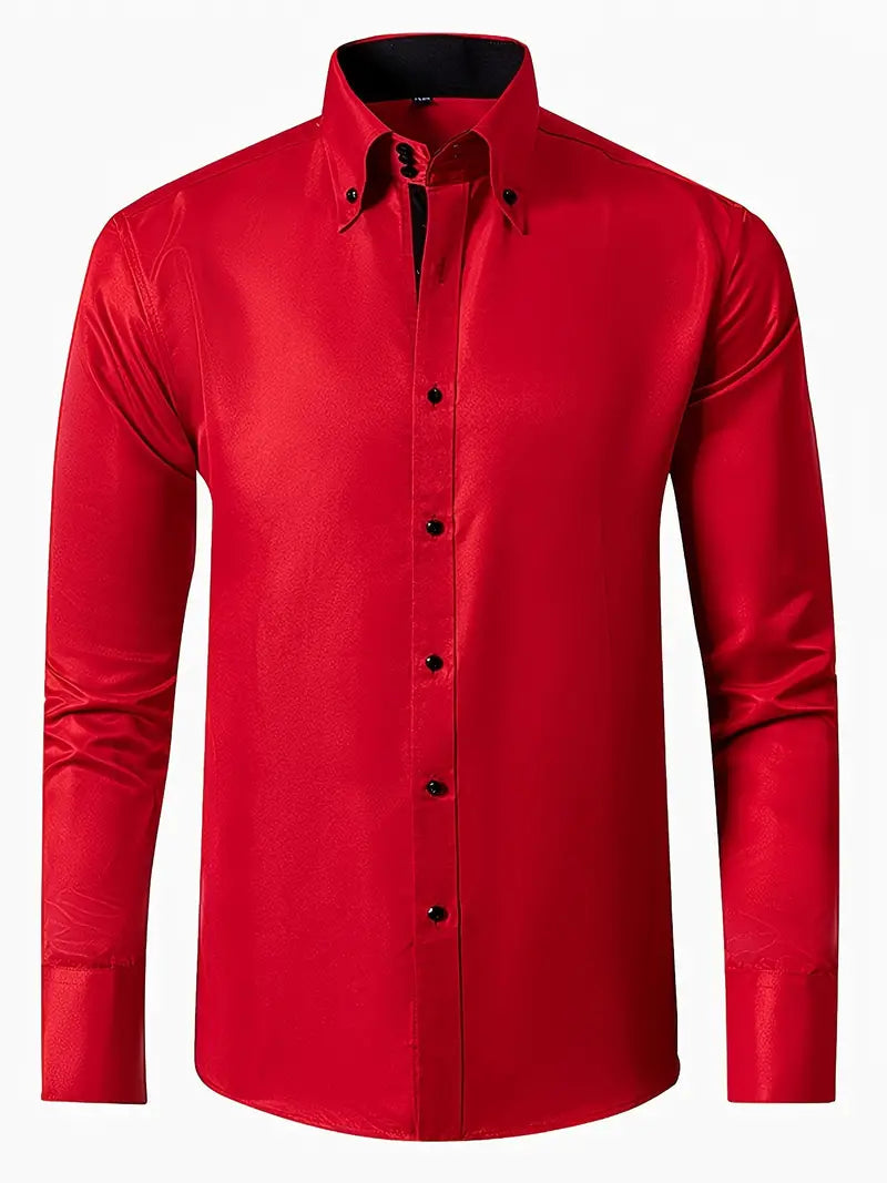 Slim-Fit-Button-down-Hemd für Herren