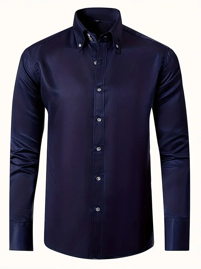 Slim-Fit-Button-down-Hemd für Herren