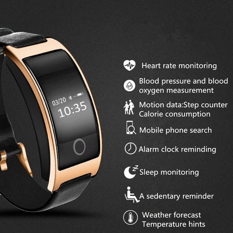 Smarte Fitness-Tracker-Uhr mit Pulsmesser