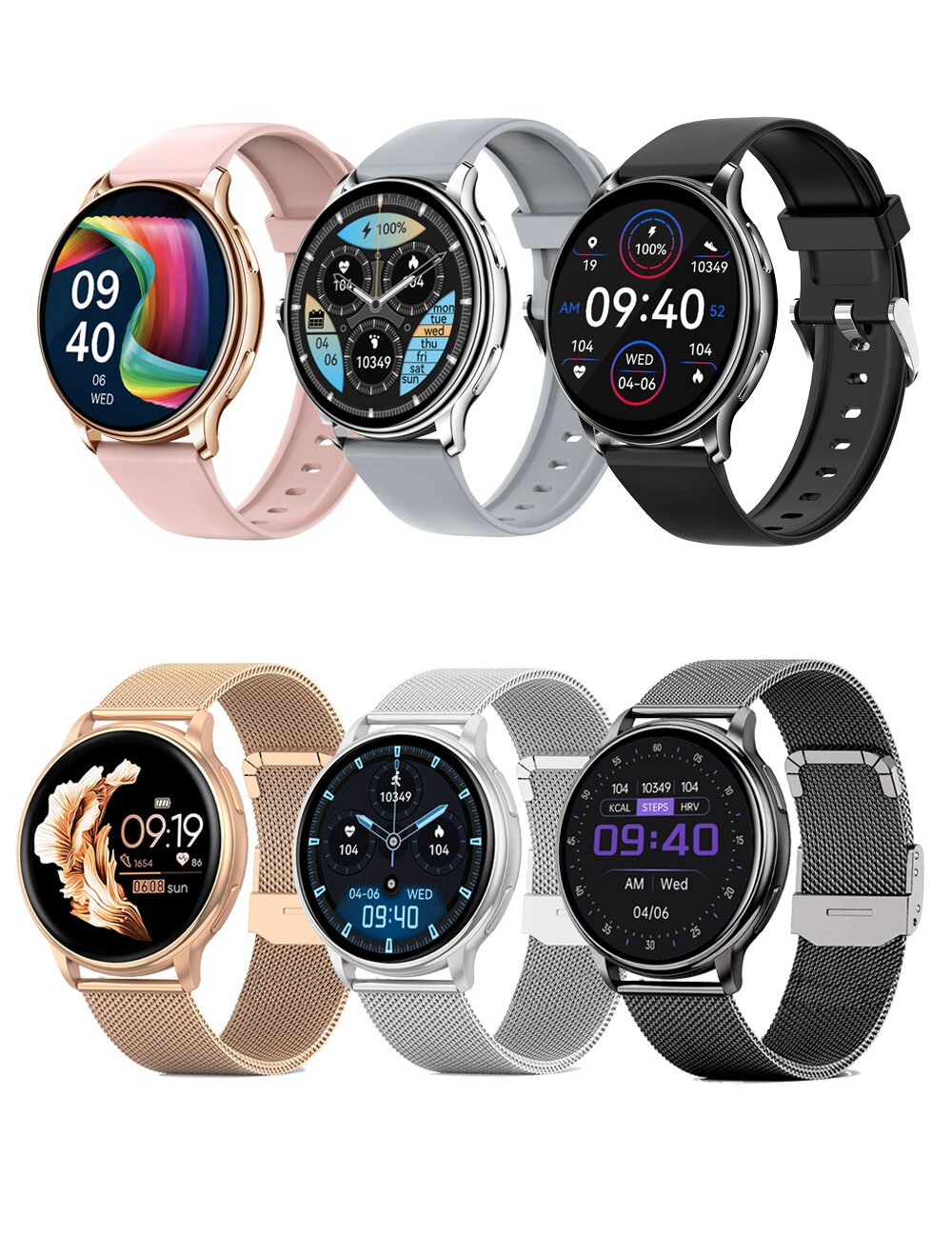 Smartwatch mit fortschrittlichem Gesundheits-Tracking und stilvollem Design