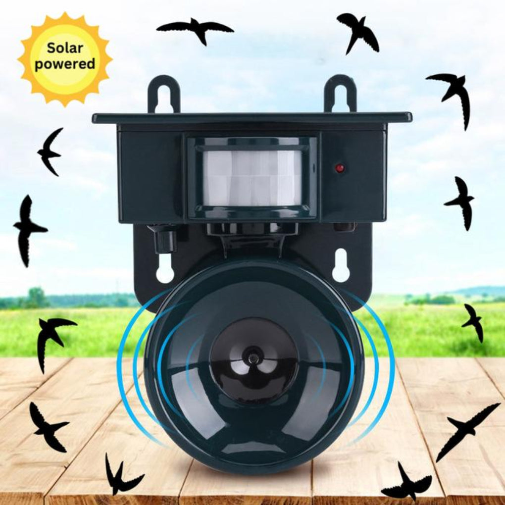 Solar-Vogelabwehr mit Bewegungsmelder und Ton