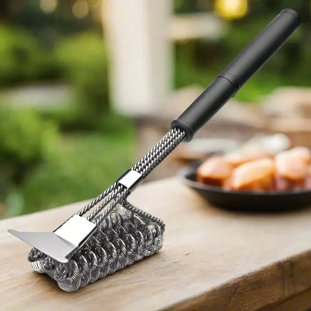 Borstenfreie Grillbürste aus Edelstahl