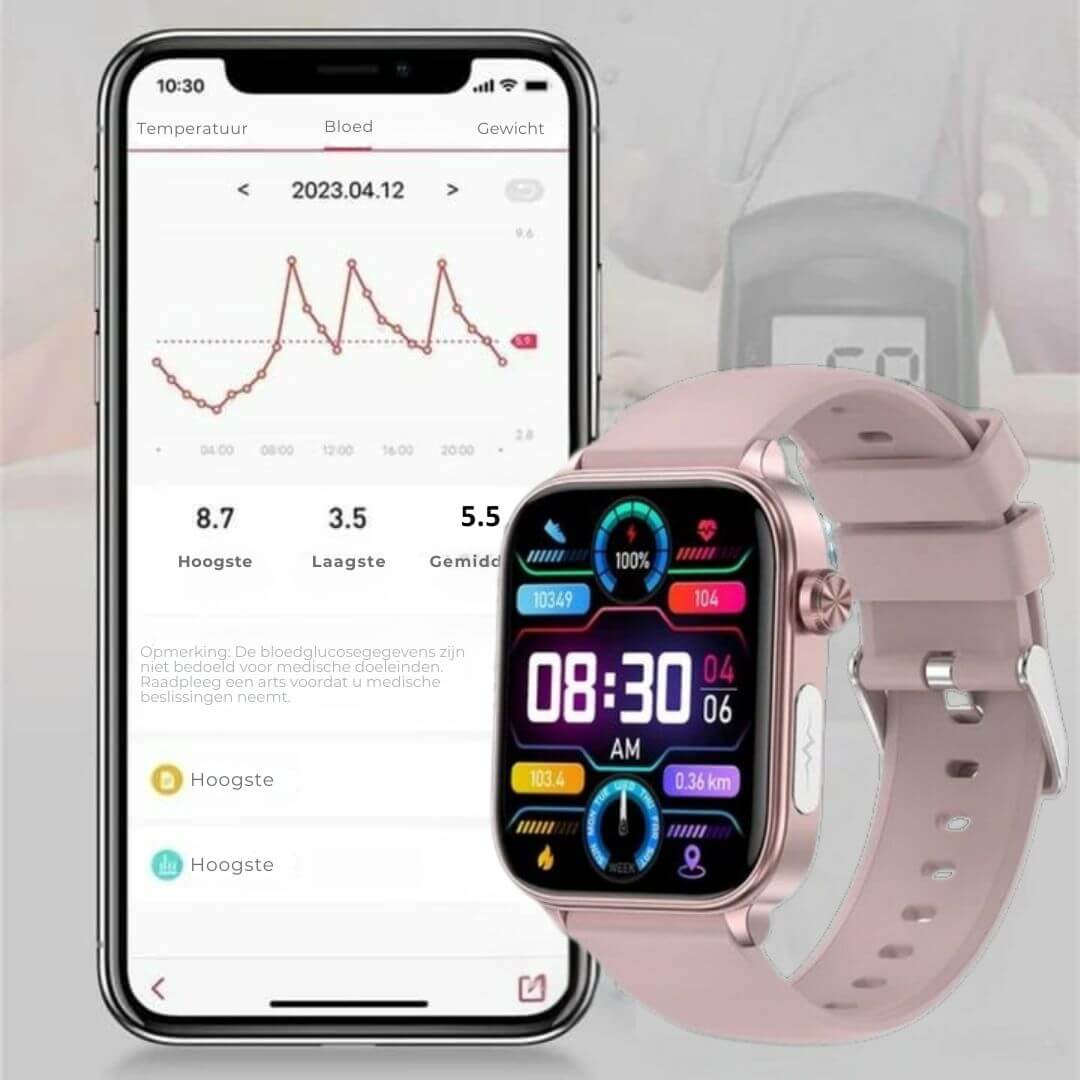 SOS-Smartwatch mit Sturzerkennung und Blutzuckermessung