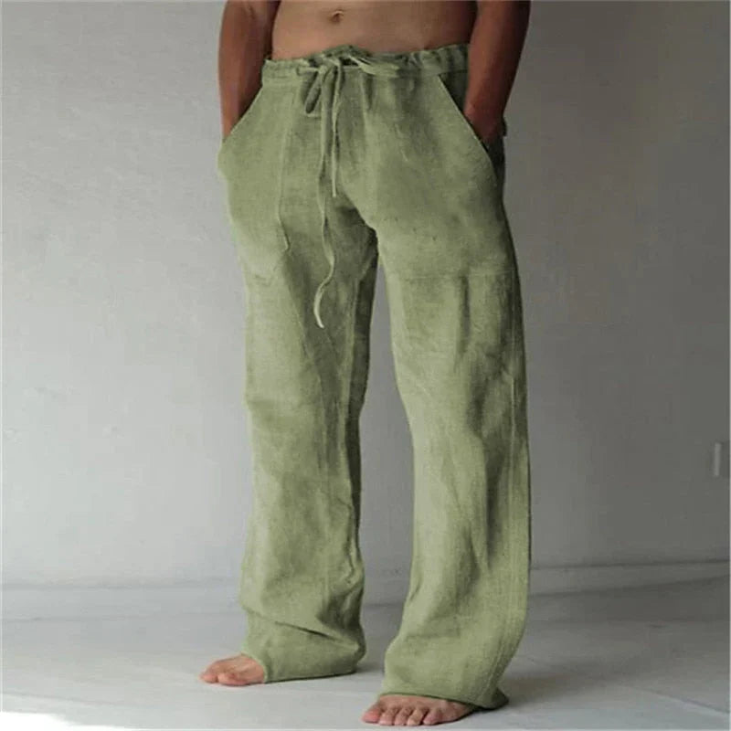 Stilvolle und bequeme Herrenhose mit weitem Bein